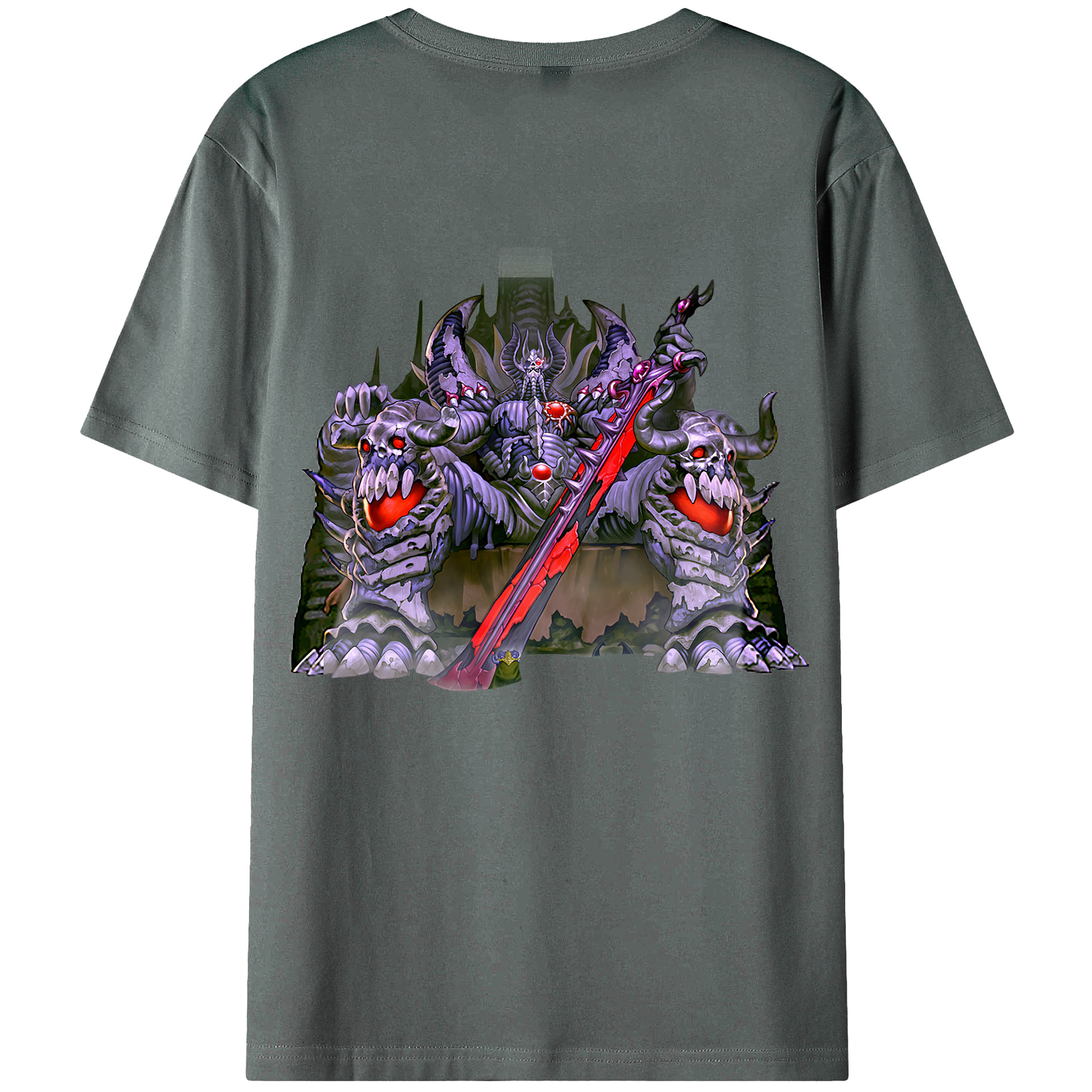 （画像用） 遊☆戯☆王 Yu-Gi-Oh! 綿100％ メンズ半袖Tシャツ（バックプリント） 通気性